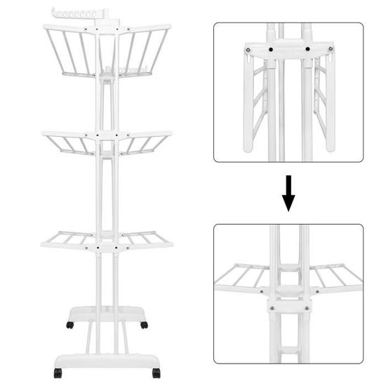 Joints à Angle Droit Pour Étendoir à Linge - Lot De 2, Plastique Noir, Pour Assemblage Tringle