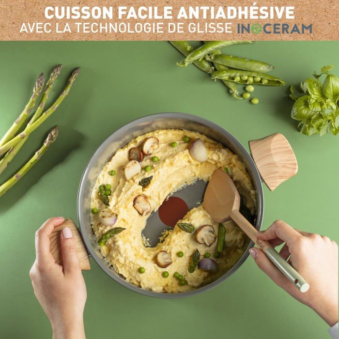 Faitout - TEFAL - C4254613 - Cramique antiadhsive - 4,73L - Induction  compatible - Cdiscount Maison