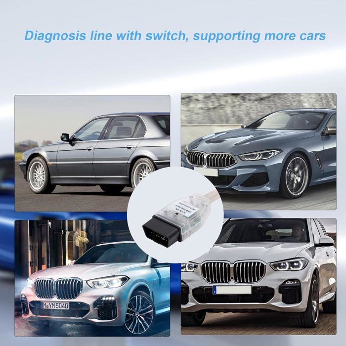 Obd Port R56 K+DCAN USB OBD2 Câble Interface pour R56 E70 E83 E87 E90 E91 E92 E93 ...