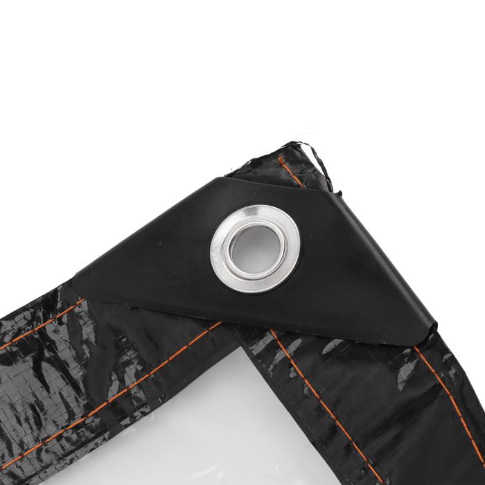 Bâche Transparente Feuille Avec Oeillets, Bâche Transparente étanche à La Pluie Couverture Isolation Auvent Bâche PVC 0,35 Mm Pour Terrasse, Gazebo