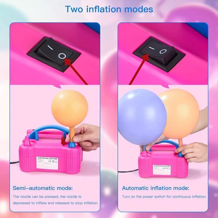 🎈 Pompe à Ballon électrique Portable – Gonfleur De Ballons Pour Fête – Rose – Disney Princesses