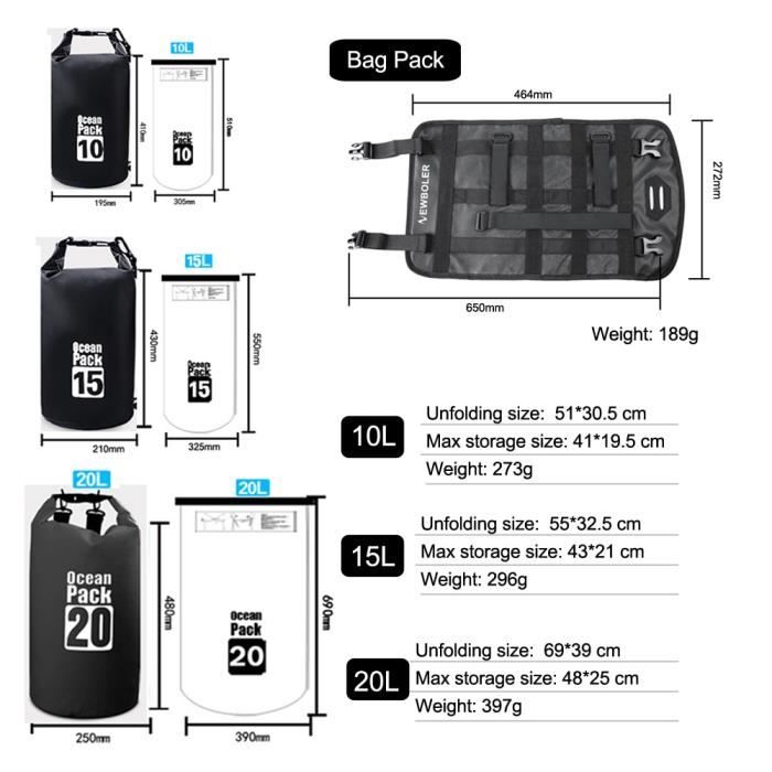 GOTOTOP sac de cadre avant Sac de guidon de vélo sac à dos de rangement