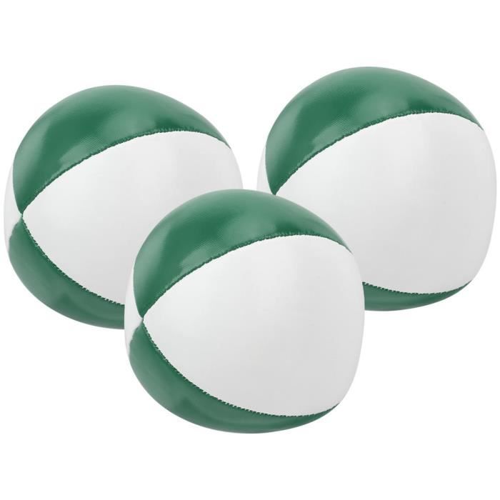 PU 3pcs balles de jonglage en cuir PU(Vert blanc ) - Cdiscount Jeux - Jouets