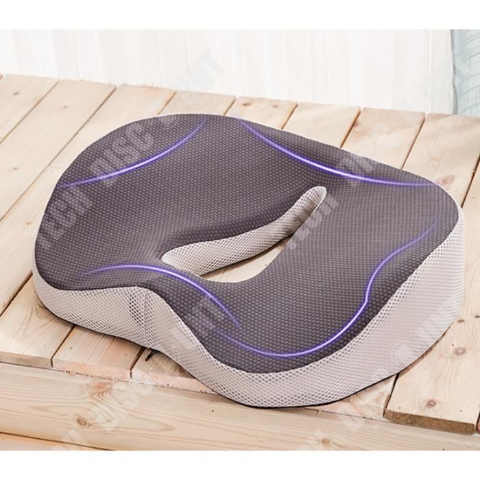 Coussin De Siège Rond En Mousse Mémoire - Épais Et Ergonomique - Pour Chaise De Bureau Ou Salle à Manger - 4