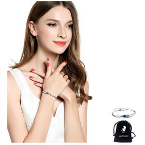 Bracelet Femme En Pierres Naturelles Avec Pendentif Cœur - 2 Pièces - Bijou Élégance Vintage Fantaisie - 4