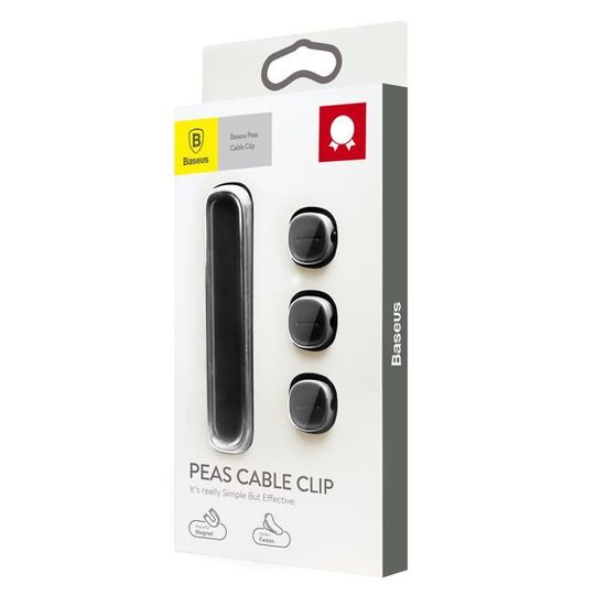 10 Clips Câble Magnétiques Autocollants FAOKZE - Organisateur Fils Bureau, Table Chevet, Chargeurs