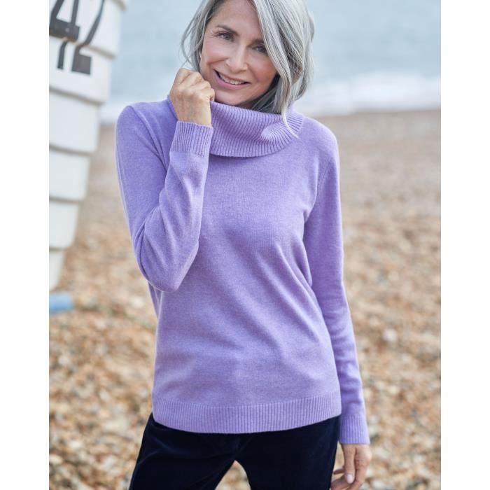 Pull lavande femme best sale
