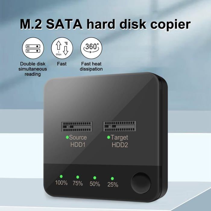 1 Set M.2 Sata Duplicator Notebook Hard Dive Box Solid State Drive Base ...