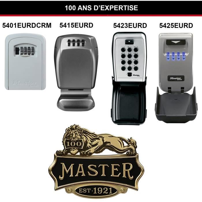 MASTER LOCK Boite a clés sécurisée certifiée - Format XL - Coffre a clé -  Sécurité Professionnelle - Achat & prix