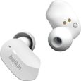 BELKIN SOUNDFORM™ - Écouteurs sans fil Bluetooth True Wireless - IPX5 - 3 tailles d'embouts - 5h autonomie - Blanc-0