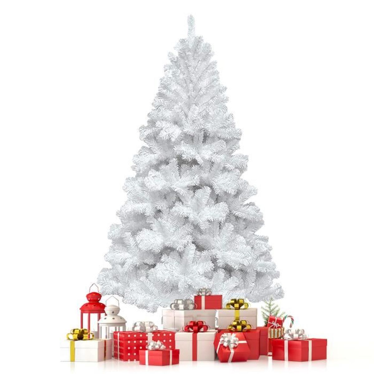 Sapin de Noël 180cm,Arbre de Noël Artificiel 180cm avec 600 Branches