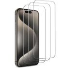 TOP4PC Film Verre Trempé iPhone 15 Pro Protection Ecran 9H Ultra Transparent Sans Bulles Lot de 3