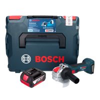 Bosch GWX 18V-7 Professional Meuleuse angulaire sans fil 18 V 125 mm Brushless X-LOCK + 1x batterie 4,0 Ah + L-Boxx - sans