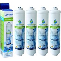 4x AquaHouse AH-UIF Compatible Filtre à eau universel pour réfrigérateur Samsung LG Daewoo Rangemaster Beko Haier etc Réfrigérateur