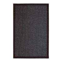 Tapis vinyle Deblon avec bords - Tapis PVC antidérapant et résistant,pour le salon, la cuisine...  Noir, 120 x 180cm