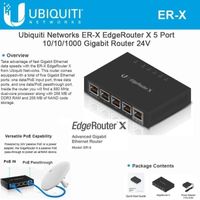 Ubiquiti Networks ER-X Ethernet/LAN Noir Routeur connecté