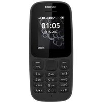 Téléphone portable NOKIA 105 - Noir - Batterie 800 mAh - Affichage 1,8" - GSM