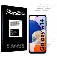 Verre Trempé pour Samsung Galaxy A14 [Pack 4] Film Vitre Protection Ecran Phonillico®