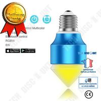TD® Lampe Ampoule LED, E27 6W Multicolore- Couleur Bleu clair - Multifonctionnelle - 450 lm IP 25- Simple et tendance
