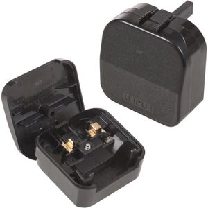 ADAPTATEUR DE VOYAGE Noir Eu-Uk 5 Amp Plug Adaptateur Convertisseur[u384]