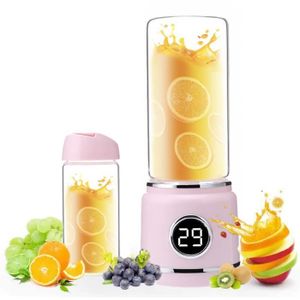 Blender Portable,mini Mixeur Pour Smoothies Et Shakes,mini Fruit Juicer  300ml,portable Usb Blender Sans Fil Avec Lame En Acier Inoxydable,personnel  Bl
