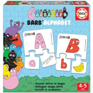 JEU D'APPRENTISSAGE EDUCA Puzzle Barb'Alphabet - 26 puzzles de 3 pièce