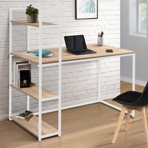 Dressing Modulable Detroit XXL 150cm - Design Industriel Bois Et Métal Blanc