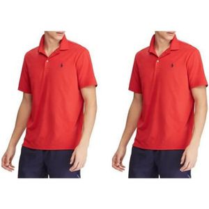 POLO Polo Ralph Lauren Interlock Cotton Shirt Rouge