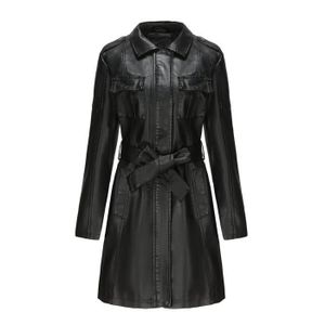 Veste En Cuir Pour Femme, Marron, Veste En Simili Cuir, à Manches