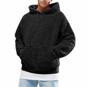 Blouson Polaire Homme Hiver à Capuche - Coupe-vent Et Chaud - Fermeture éclair - Pour Loisirs, Sport, Quotidien - Taille Grande Disponible