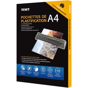 Q-CONNECT pochettes de plastification A4 2x 175 microns 100 pièces