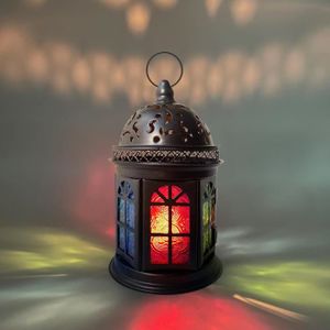 PHOTOPHORE - LANTERNE Lanternes À Bougie Décoratives, Noir Métal Lampe Marocaine Décoration, Orientale Photophore Lanternes Deko Pour Maison, Decor[D630]