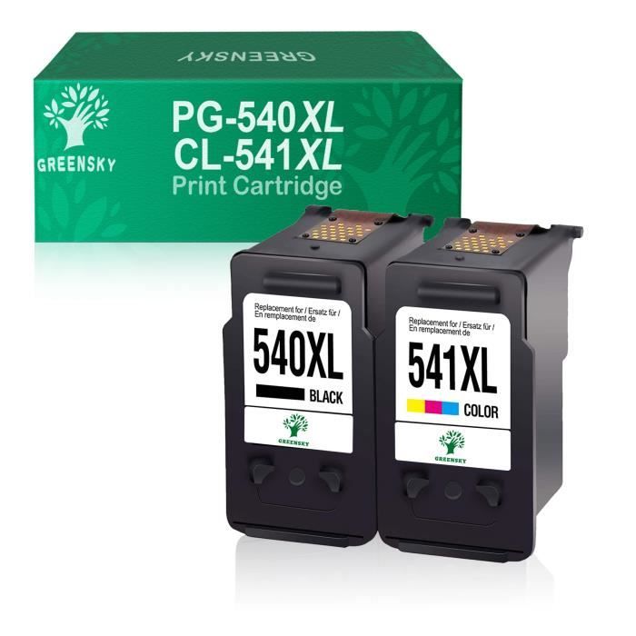SMARTOMI Cartouches d'encre compatibles PG-540XL CL-541XL pour imprimante  Canon Pixma TS5150 TS5151 MG4250 MX455 MG3150 MG3250 MG355