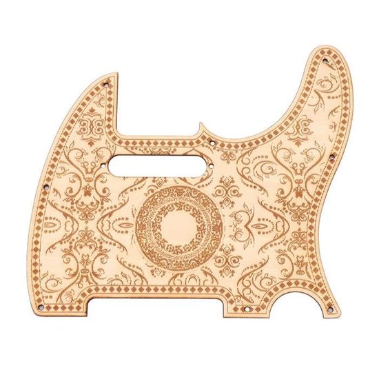 Musiclily Pro Pickguard Oversize Larme Autocollant Pour Guitare Acoustique Style Martin D28 – Blanc Perle (180x102x0.7mm)