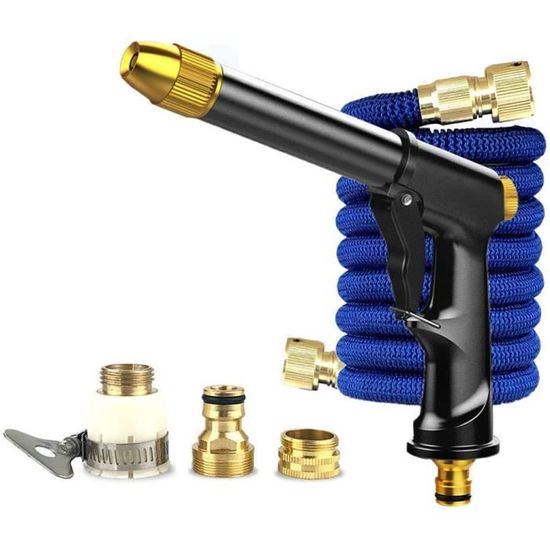 Pistolet Pulvérisateur Pour Tuyau D'arrosage - Avec Bouteille 500 Ml - Pour Jardin, Lavage Voiture