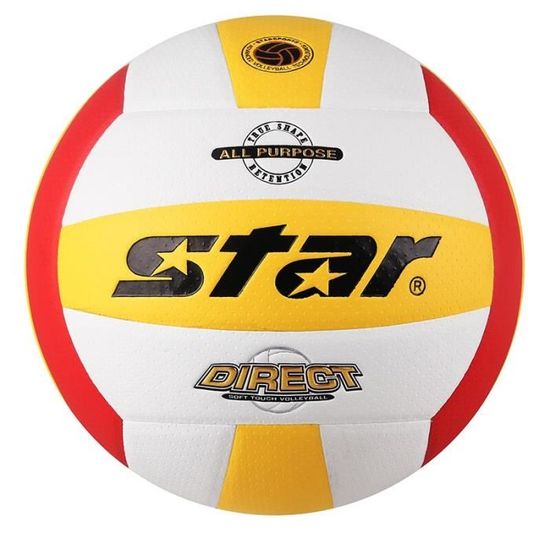 Ballon De Beach Volley HOMURY Taille 5 - Souple Polyuréthane Avec Pompe, Intérieur Extérieur Durable
