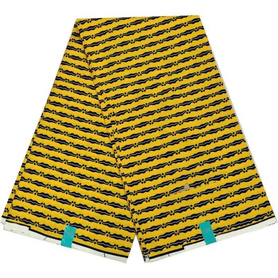 Tissu Coton Imprimé Africain Ankara - Motif Wax Coloré - Largeur 45 Pouces - Neuf Au Mètre