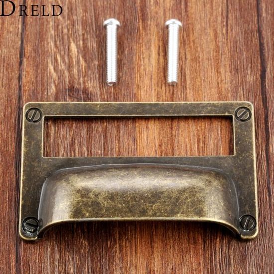 Lot De 4 Poignées De Tiroir Rondes Antiques En Or Brossé Pour