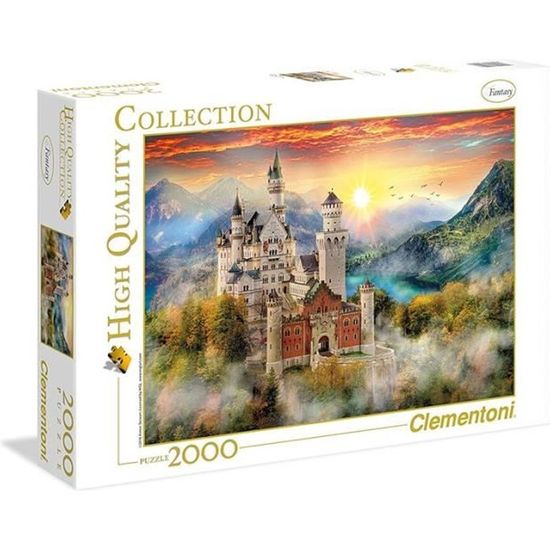 Puzzle Château de Neuschwanstein - Clementoni - 2000 pièces - Architecture et monument