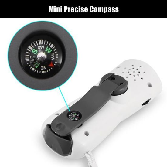 Radio Multifonction JEEP 10 En 1 - Lanterne Urgence, Boussole, Thermomètre - Neuf En Boîte (boîte Abîmée)