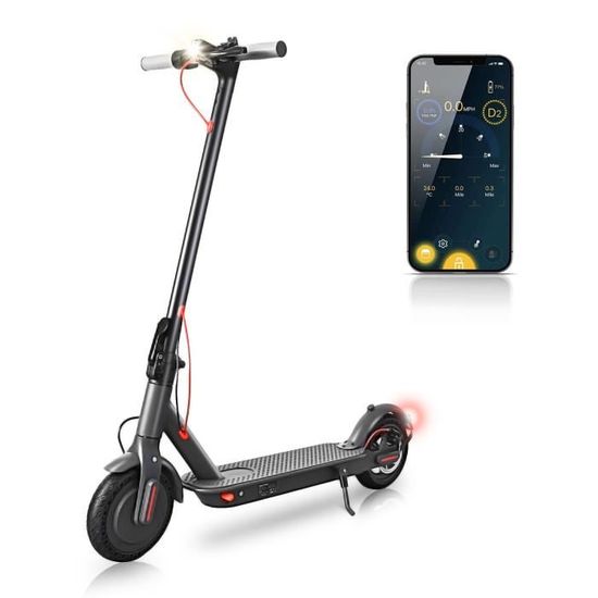 Trottinette électrique Pliable iScooter W5 Moteur 350W 7.8AH Max Autonomie 30Km Noir - Trottinette électrique - Rue du Commerce