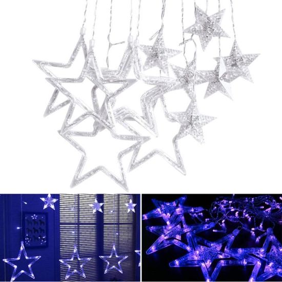 Guirlande Lumineuse étoiles - 20 LED, 3 M, étanche IP43 - Alimentation USB/batterie - Décoration Fête, Chambre, Noël - 9