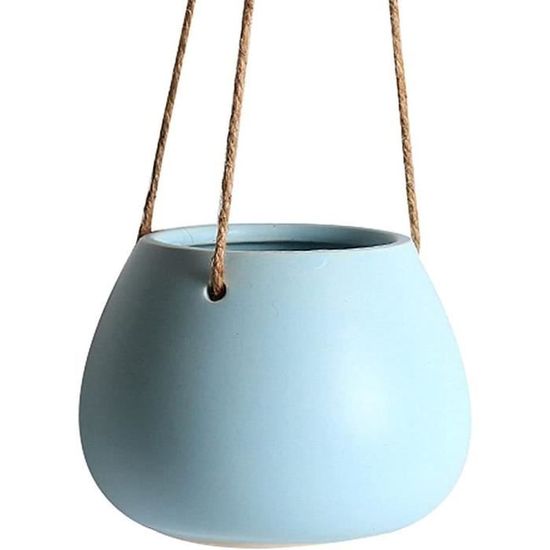 Pots Muraux En Céramique Triangulaires - Lot De 2, 15,5x10,2 Cm, Noir Mat, Pour Plantes Succulentes, Herbes, Déco Intérieur Suspendue