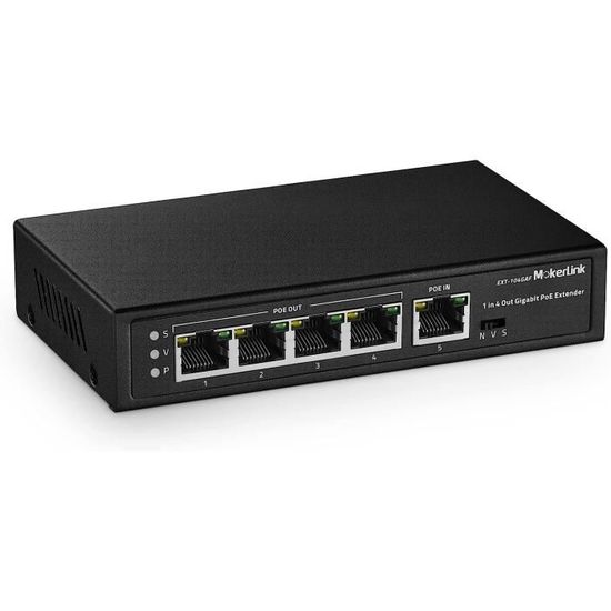 TP-Link - TL-SG1005P-PD Switch Gigabit 5 Ports Avec 1 Port