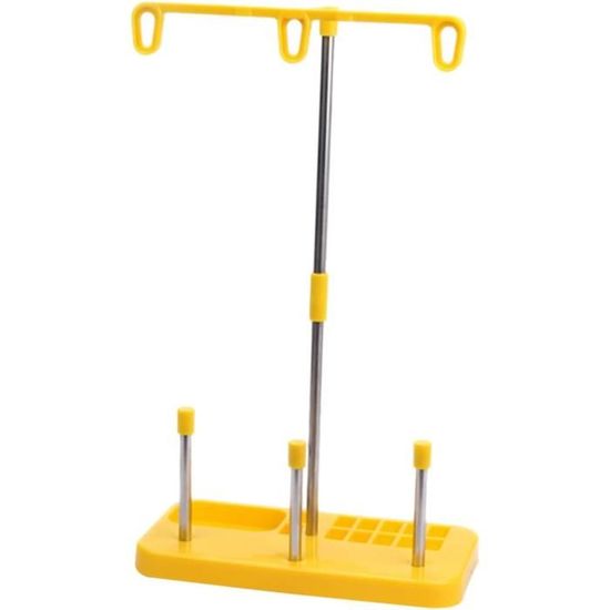 Tbest Support De Fil De 3 Bobines 2 Ensembles Support De Fil à Broder Détachable Base En