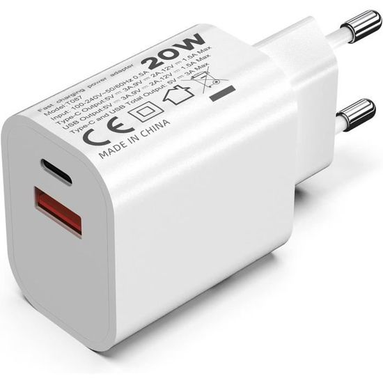 Chargeur Anker 63W 4 Ports PIQ 3.0 GaN - 2 USB-C + 2 USB-A, Ultra Mince, Pour IPhone, MacBook