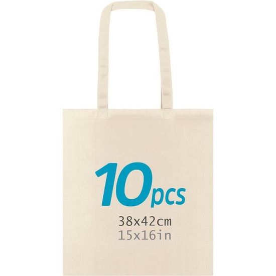 Lot de 150 sacs en papier brun avec poignées, tailles assorties, sacs