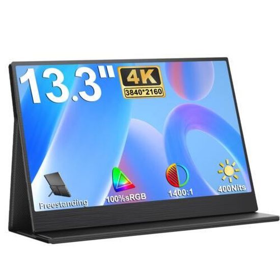 15.6 « - 4k Gaming, écran LCD moniteur portable, commutateur Xbox