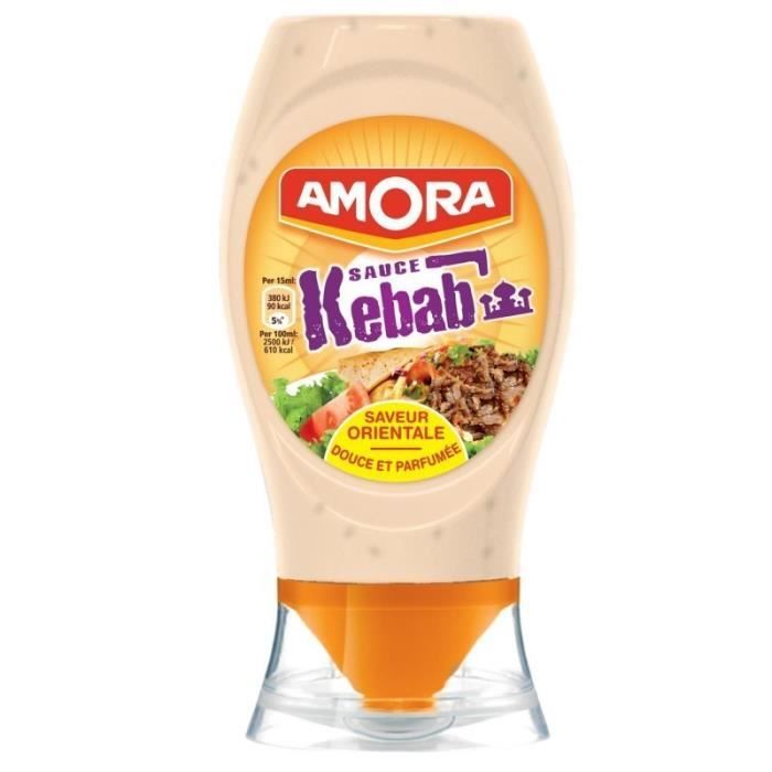 Amora Sauce Kebab Douce et Parfumée 256g (lot de 5)