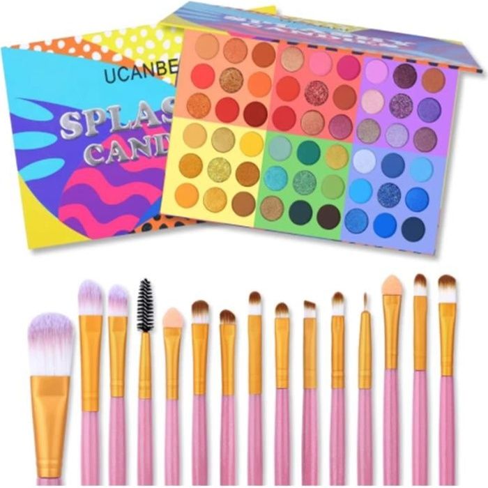 Kit de maquillage de fard à paupières UCANBE palette de fard à paupières 54 couleurs